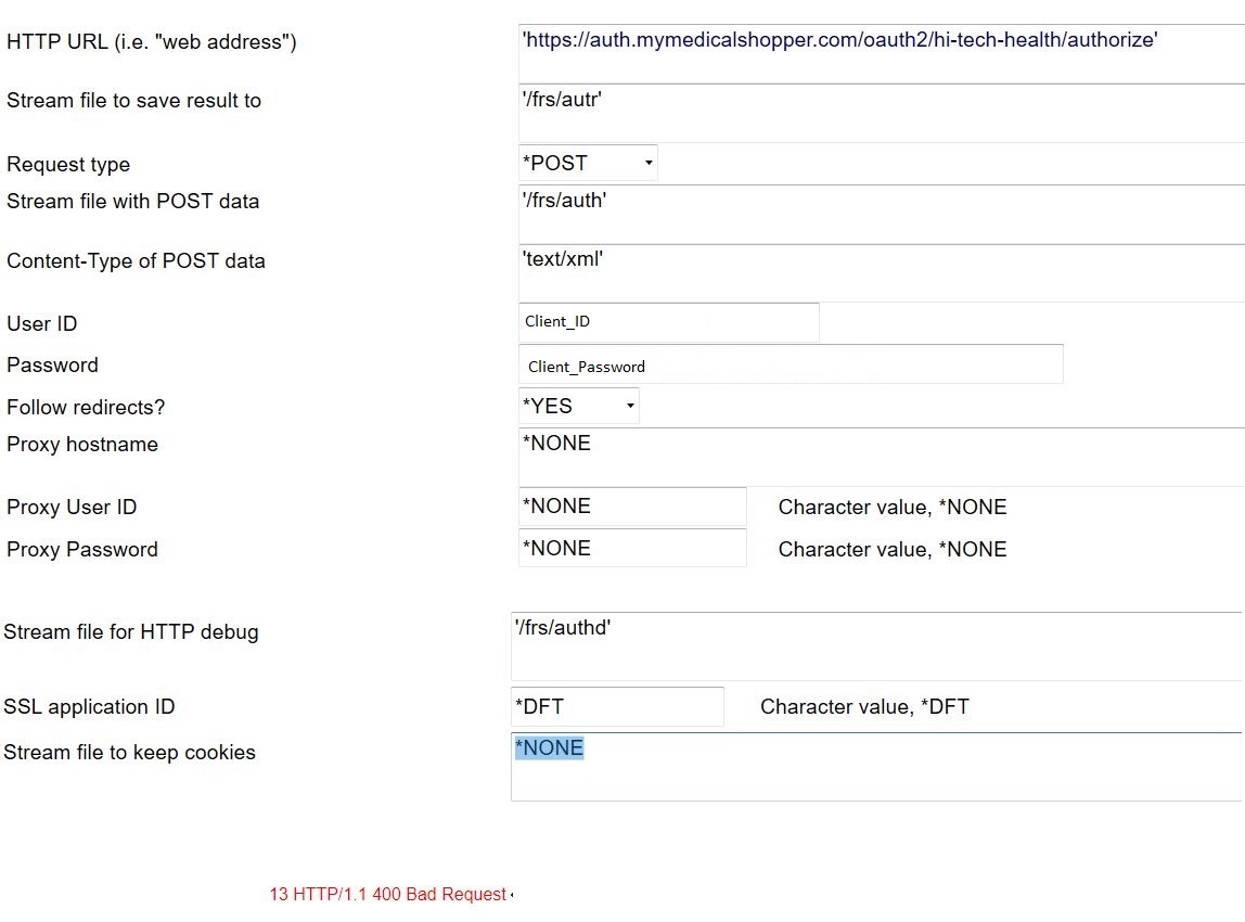 HTTPAPI command